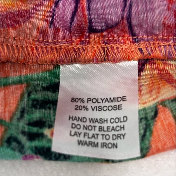 Panama Jack Tropical Floral Pants NWT Size L Wide Leg Beach Resort - Picture 8 of 9